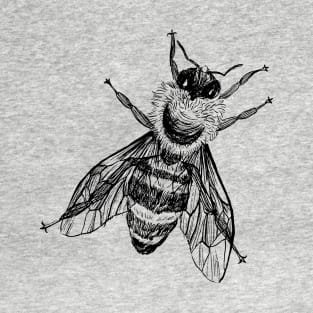 Vintage Honey Bee Drawing for World Bee Day T-Shirt